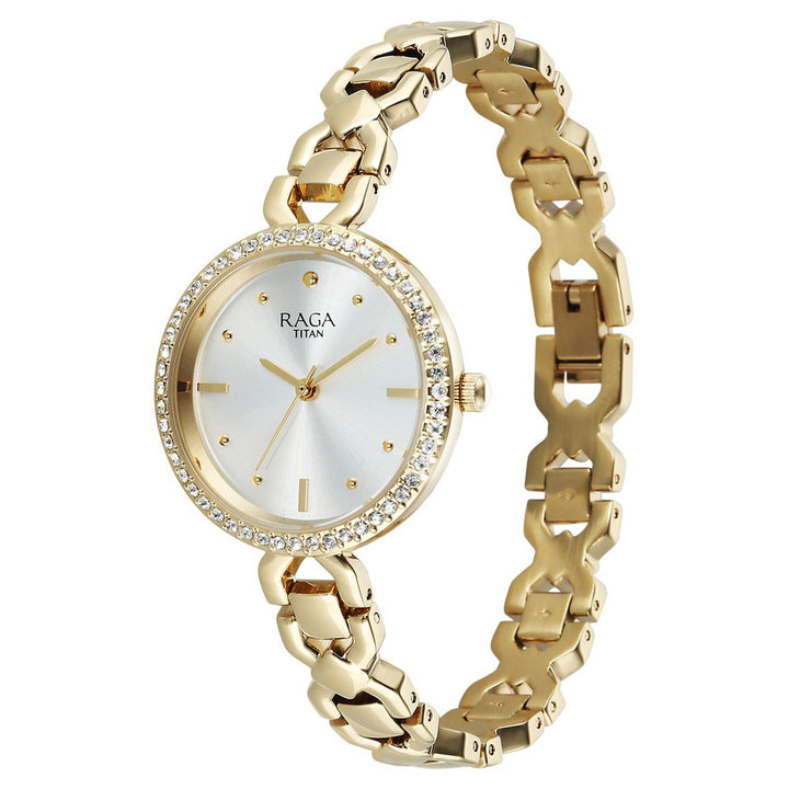 Titan Raga Spotlight 95420YM01 Silver Dial Women&