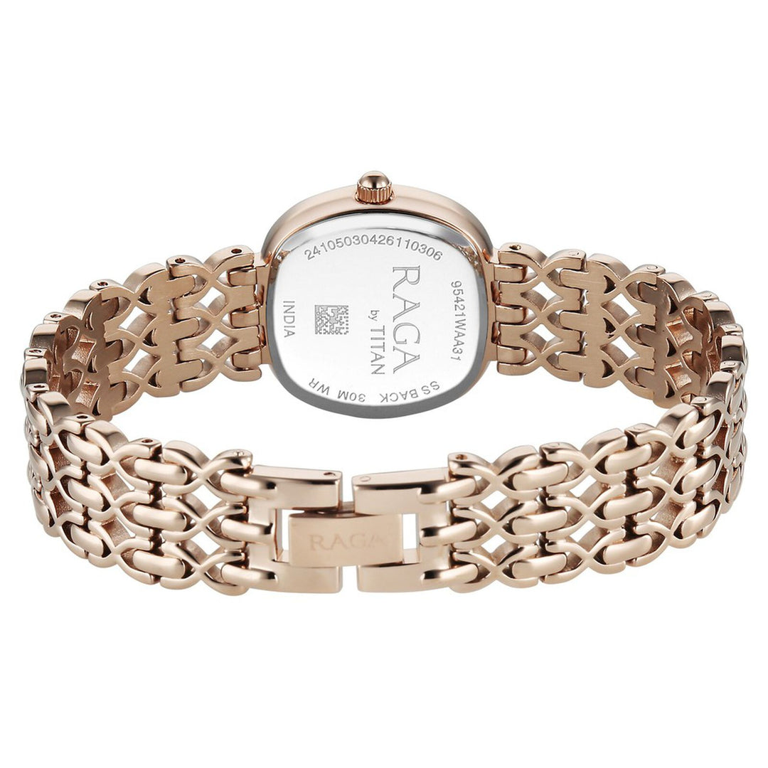 Titan Raga Spotlight 95421WM01 White Dial Women&