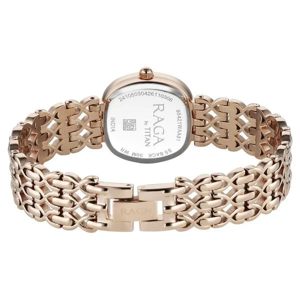 Titan Raga Spotlight 95421WM01 White Dial Women&