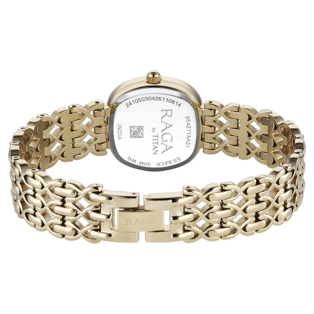Titan Raga Spotlight 95421YM01 White Dial Women&
