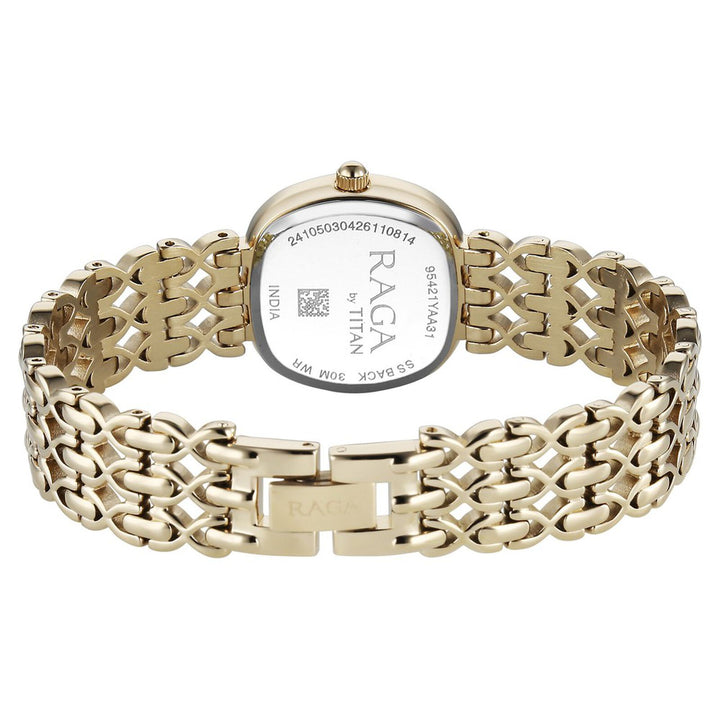 Titan Raga Spotlight 95421YM01 White Dial Women&