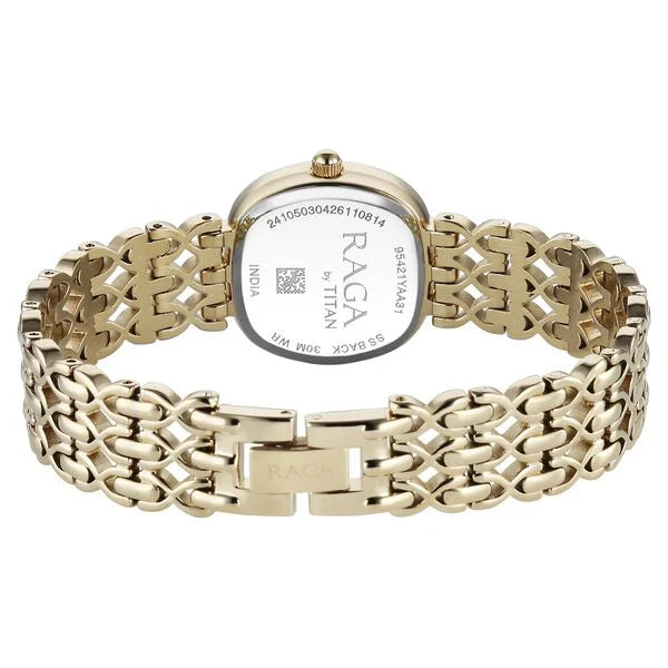 Titan Raga Spotlight 95421YM01 White Dial Women&
