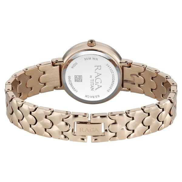 Titan Raga Spotlight 95422WM01 White Dial Women&