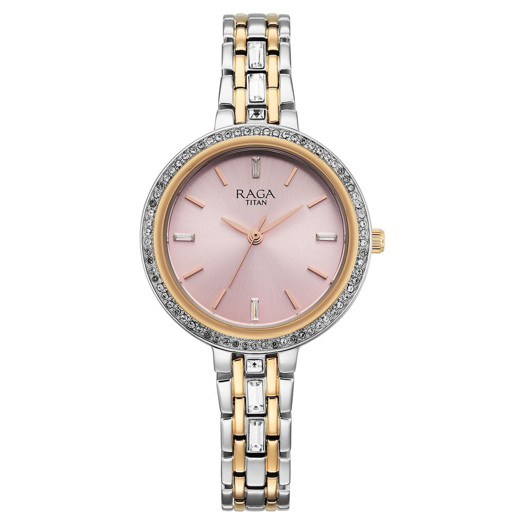 Titan Raga Spotlight 95424KM01 Pink Dial Women&