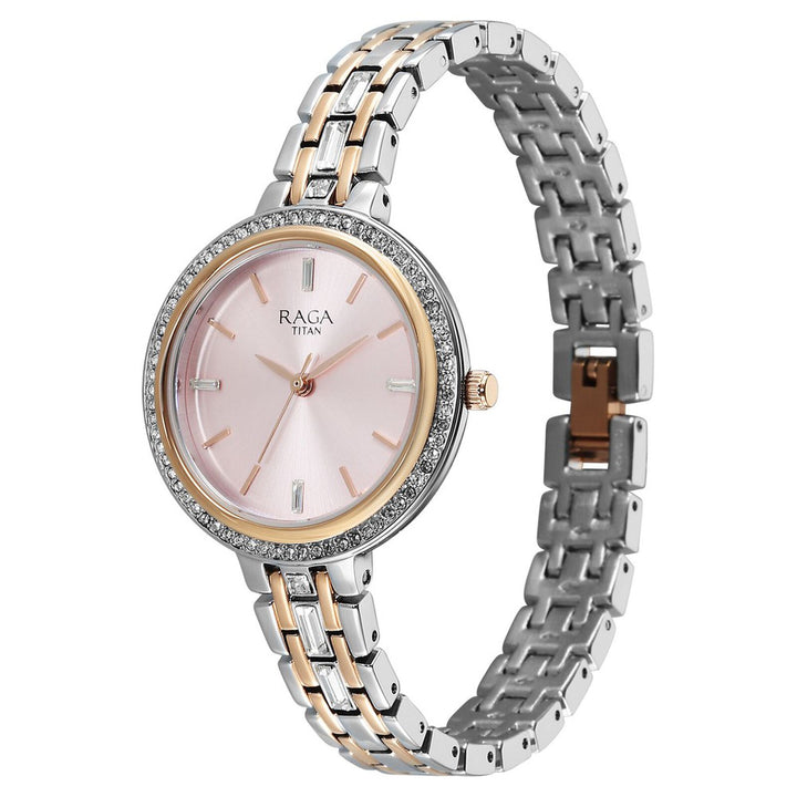 Titan Raga Spotlight 95424KM01 Pink Dial Women&