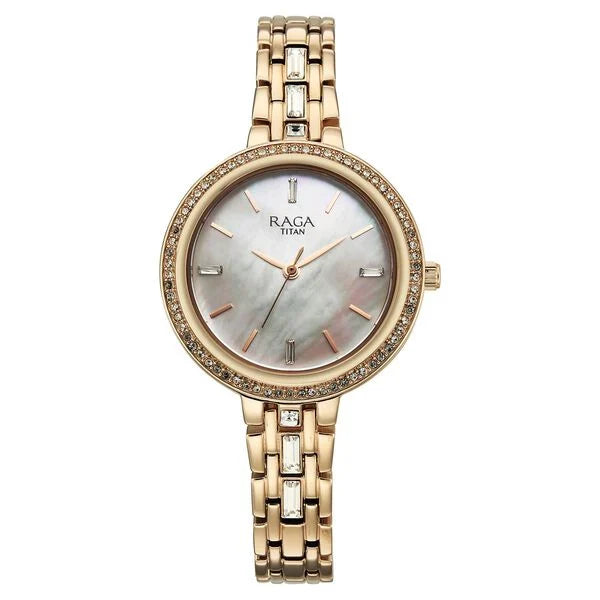 Titan Raga Spotlight 95424WM01 Silver Dial Women&