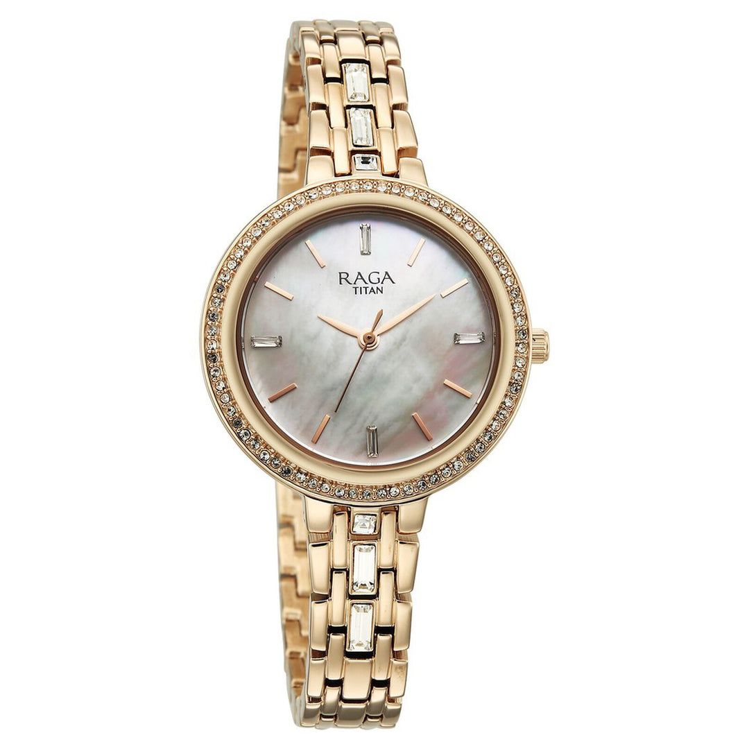 Titan Raga Spotlight 95424WM01 Silver Dial Women&