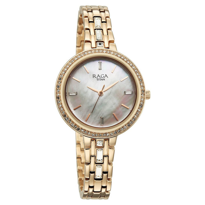 Titan Raga Spotlight 95424WM01 Silver Dial Women&