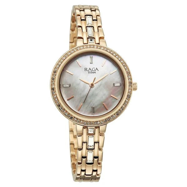 Titan Raga Spotlight 95424WM01 Silver Dial Women&