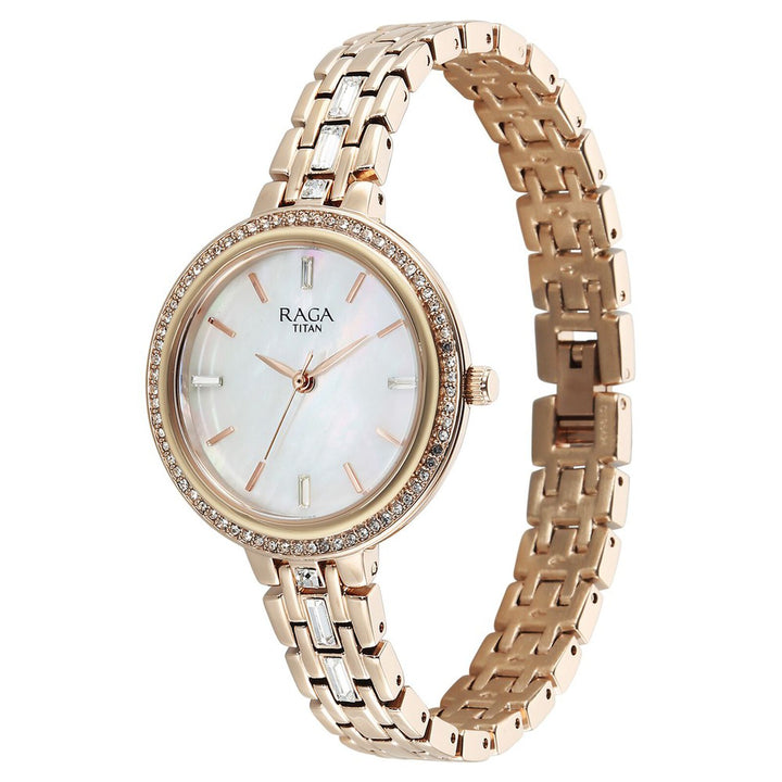 Titan Raga Spotlight 95424WM01 Silver Dial Women&