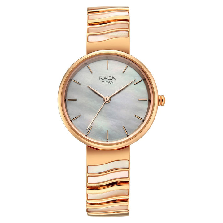 Titan Raga Spotlight 95426WM01 White Dial Women&