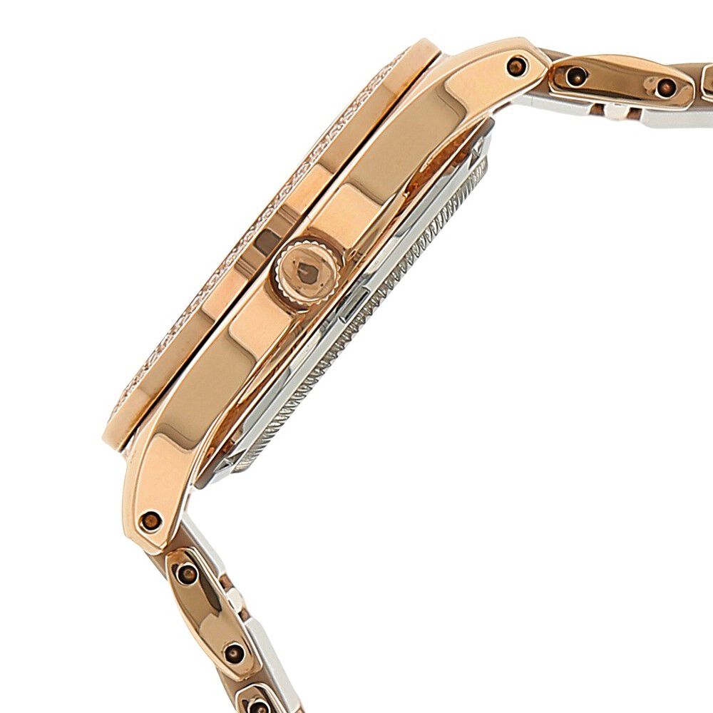 Xylys Shimmer Swiss Analog Steel & Ceramic Mother of Pearl White Dial Watch for Women NS9766WD02M