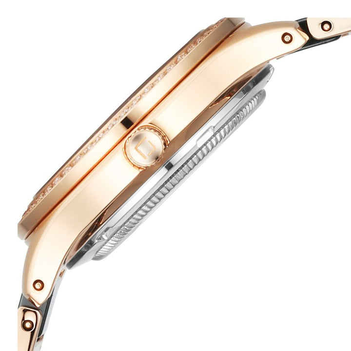 Xylys Shimmer Swiss Aanlog Steel & Ceramic Mother of Pearl Green Dial Watch for Women 9766WD04E