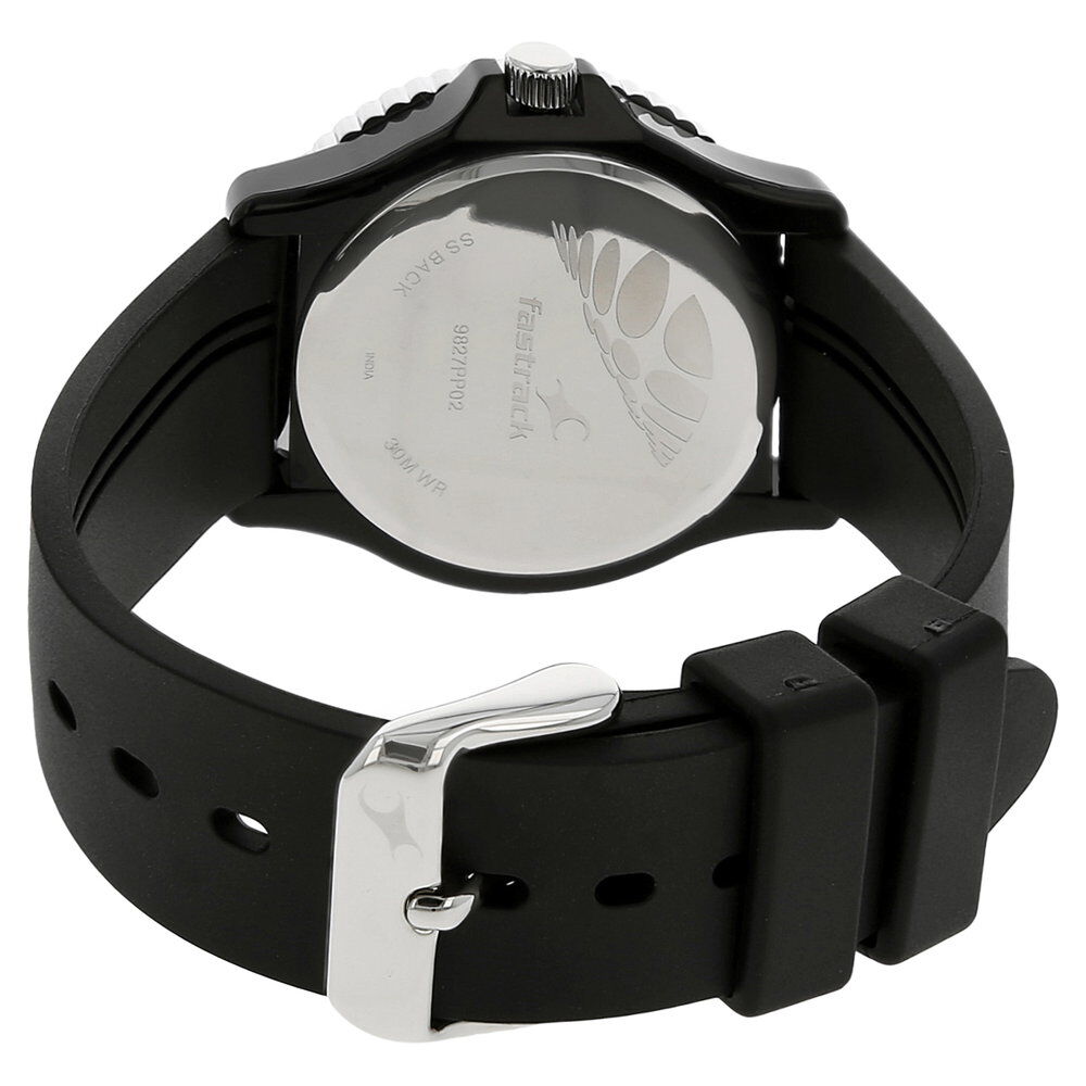 Fastrack Quartz Analog Black Dial Plastic Strap Watch for Girls NS9827PP02
