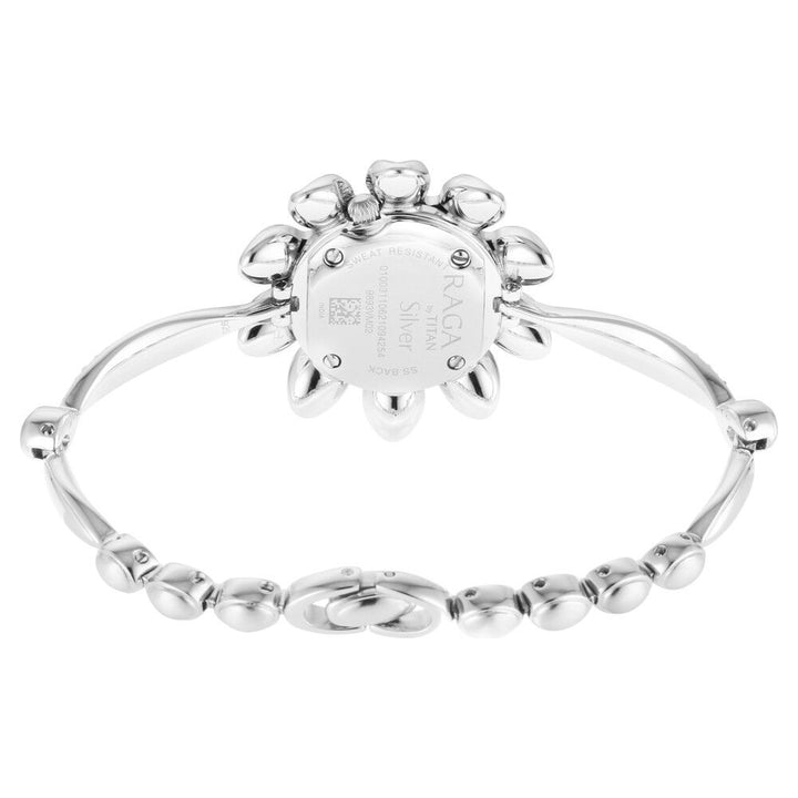 Titan Raga Silver Mother Of Pearl Dial Analog Sterling Silver Strap Watch for Women NS9893VM02