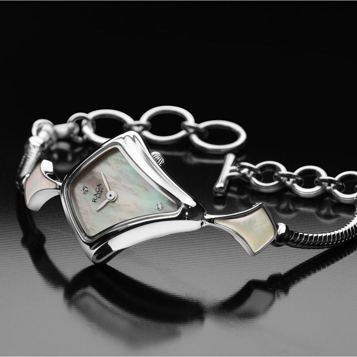 Titan Raga Silver Mother Of Pearl Dial Analog Sterling Silver Strap watch for Women - The Watch Factory ®