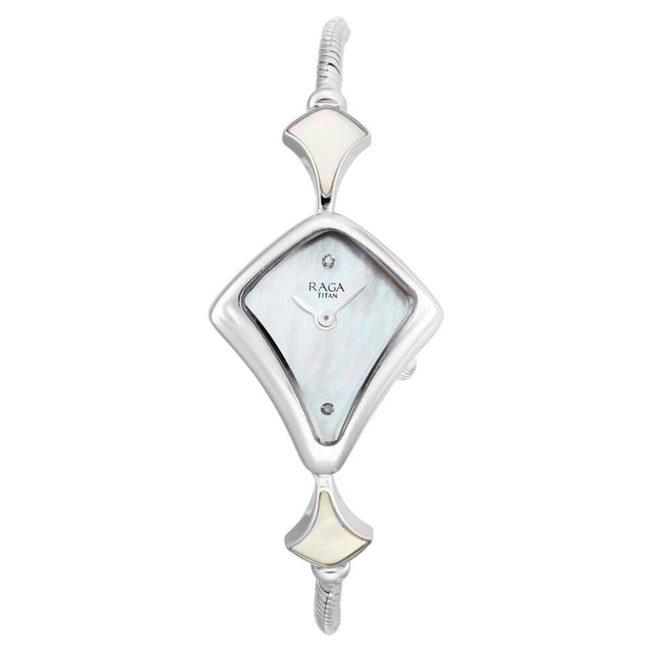 Titan Raga Silver Mother Of Pearl Dial Analog Sterling Silver Strap watch for Women NS9897VM03