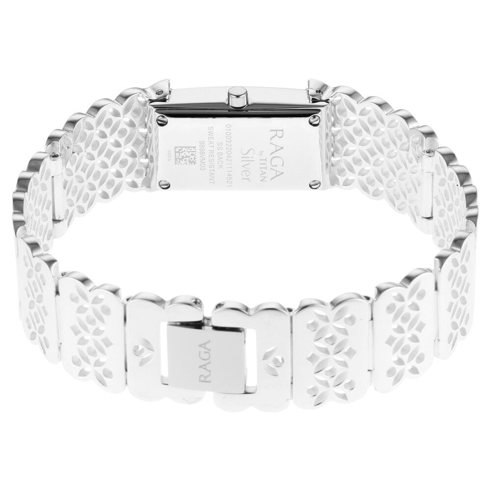 Titan Raga Silver Mother Of Pearl Analog Sterling Silver Strap watch for Women - The Watch Factory ®