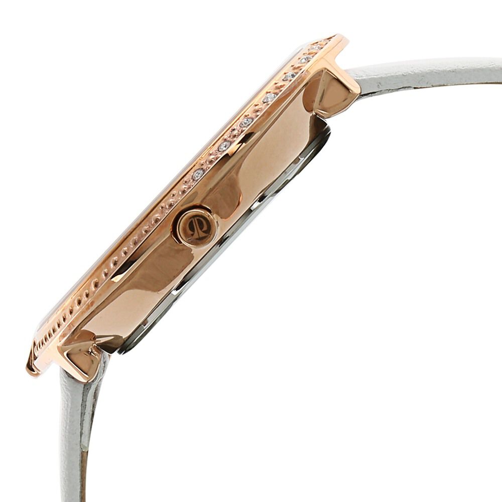 Titan Quartz Analog White Dial Leather Strap Watch for Women NF9943WL01