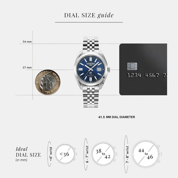 Roamer 996983 41 45 20 Blue Dial Men&