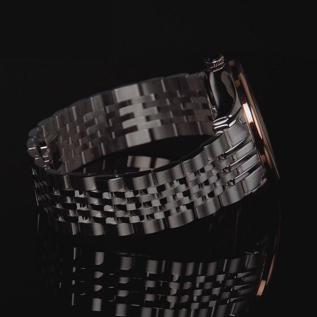 Earnshaw Nasmyth Sun Moon Dual Time Automatic Rose Gold