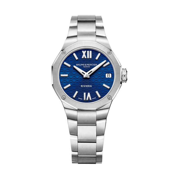Baume Mercier Riviera 10727 Women’s 33MM Blue Dial Quartz Watch