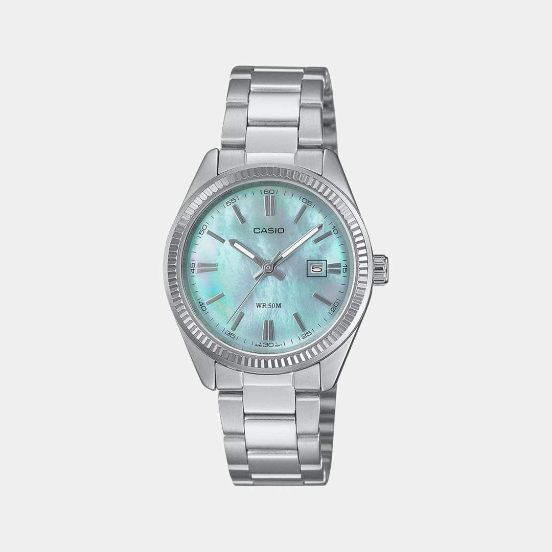 Casio A2363 Blue Dial Women&