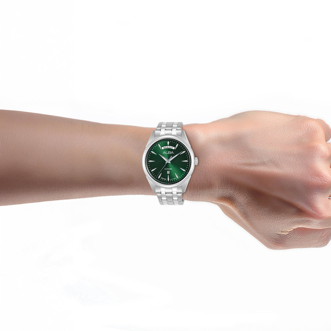 Alba A6B007X1 Green Dial Men&