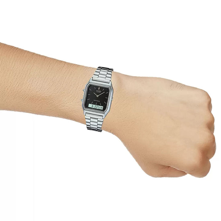 Casio VINTAGE COLLECTION AD01 Grey Analog-Digital - Unisex Watch
