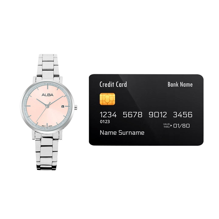 AG8M77X1 Light Pink Dial Ladies Watch