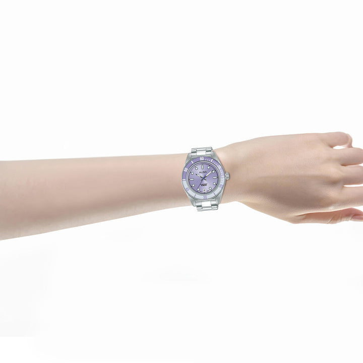 Alba AG8Q69X1 Purple Dial Women&