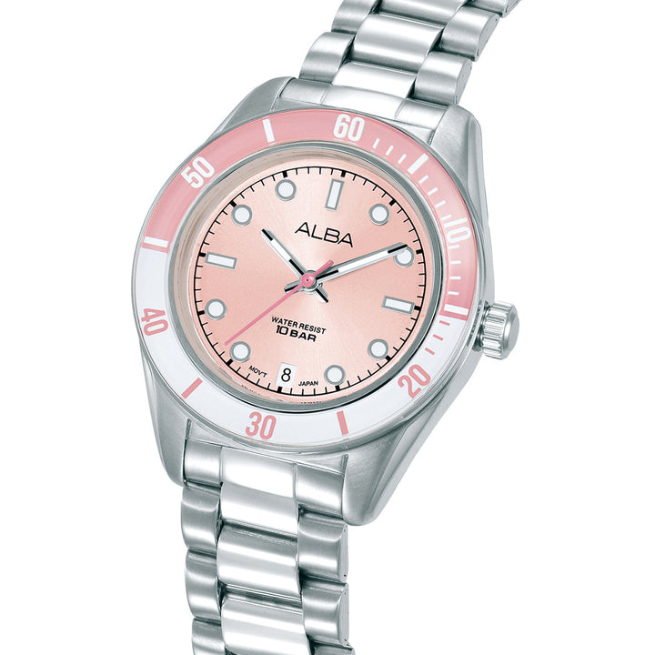 Alba AG8Q71X1 Pink Dial Women&