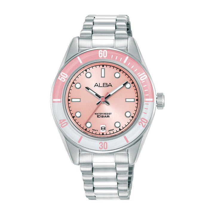 Alba AG8Q71X1 Pink Dial Women&