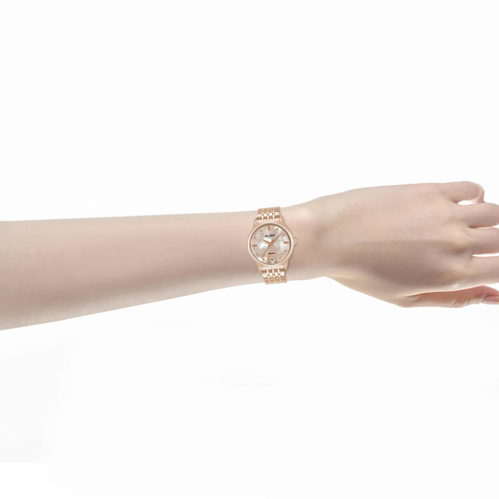Alba AG8Q72X1 Pink Dial Women&