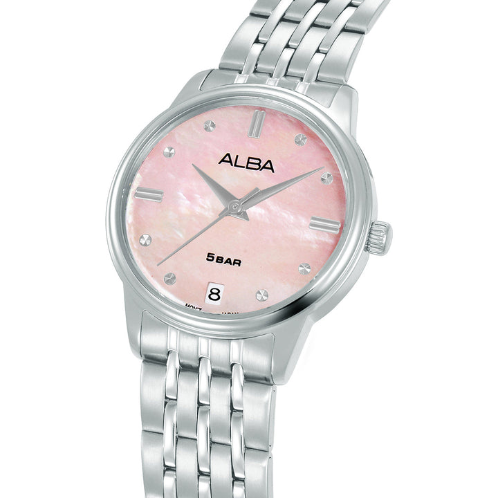 Alba AG8Q79X1 Pink Dial Women&