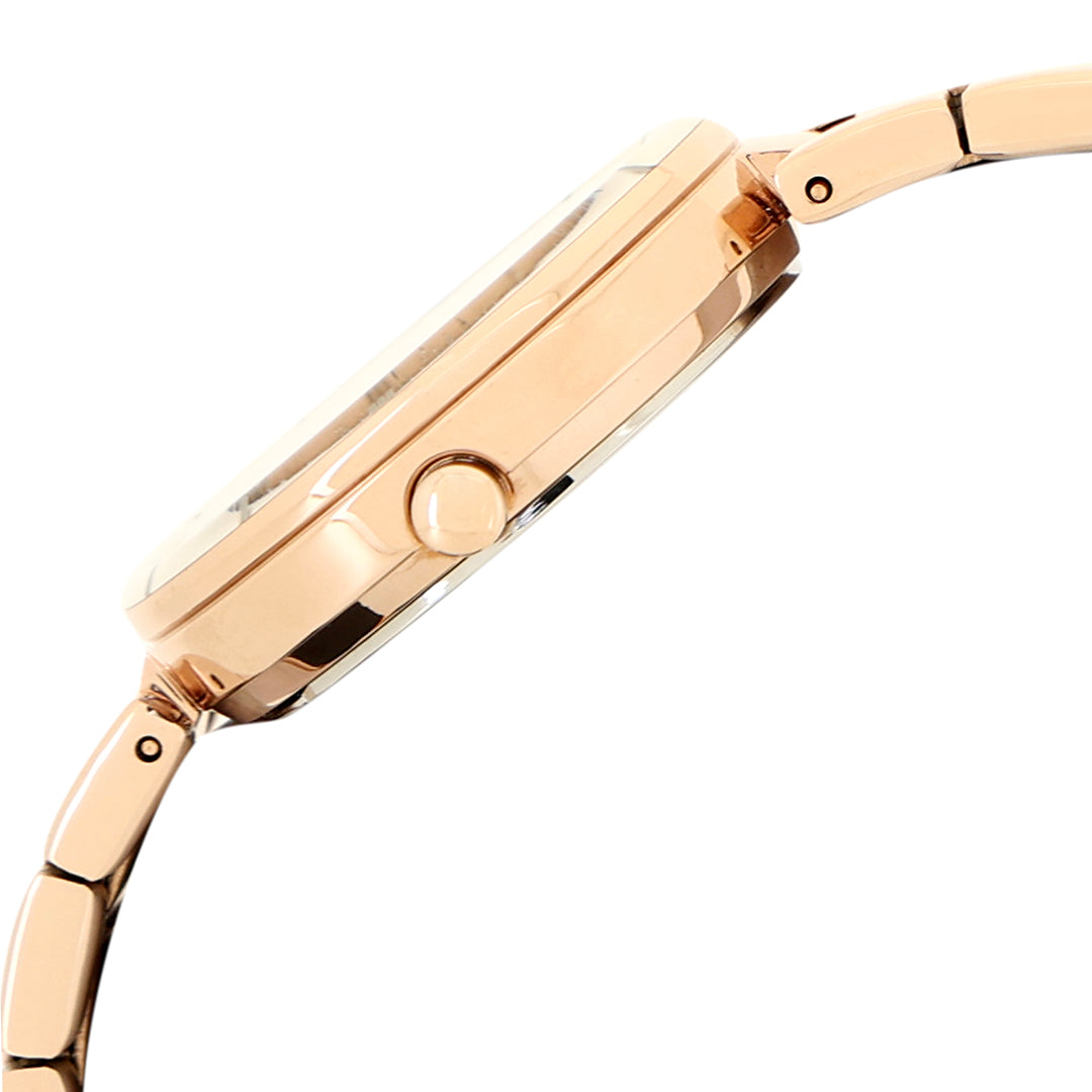 AH7AW6X1 White Mother of Pearl With Rose Gold Strap