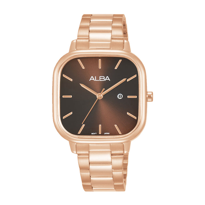 AH7BY6X1 Cocoa Brown Ladies Watch