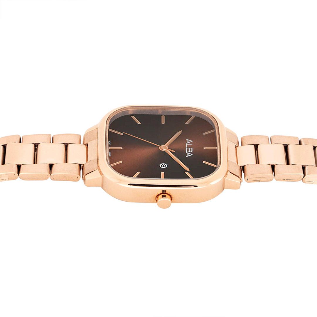 AH7BY6X1 Cocoa Brown Ladies Watch