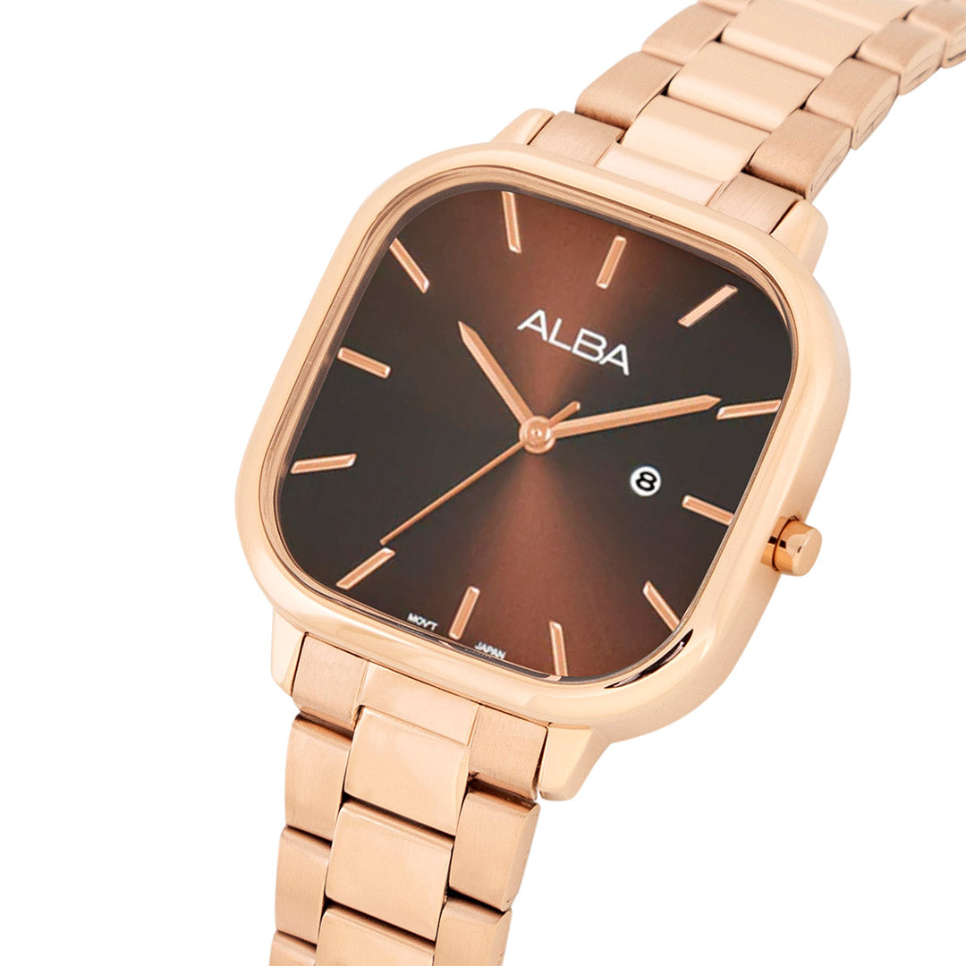 AH7BY6X1 Cocoa Brown Ladies Watch