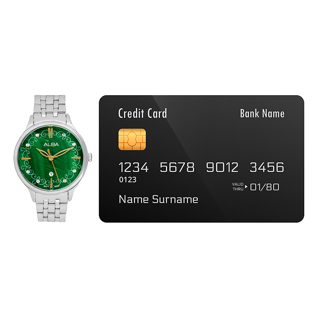 AH7CR7X1 Green MOP Patterned Dial