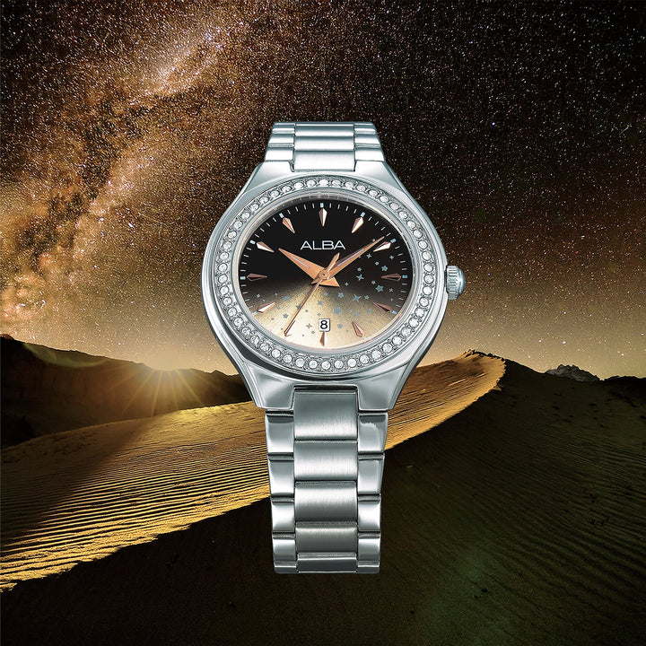 Alba AH7ET9X1 Black Dial Women&