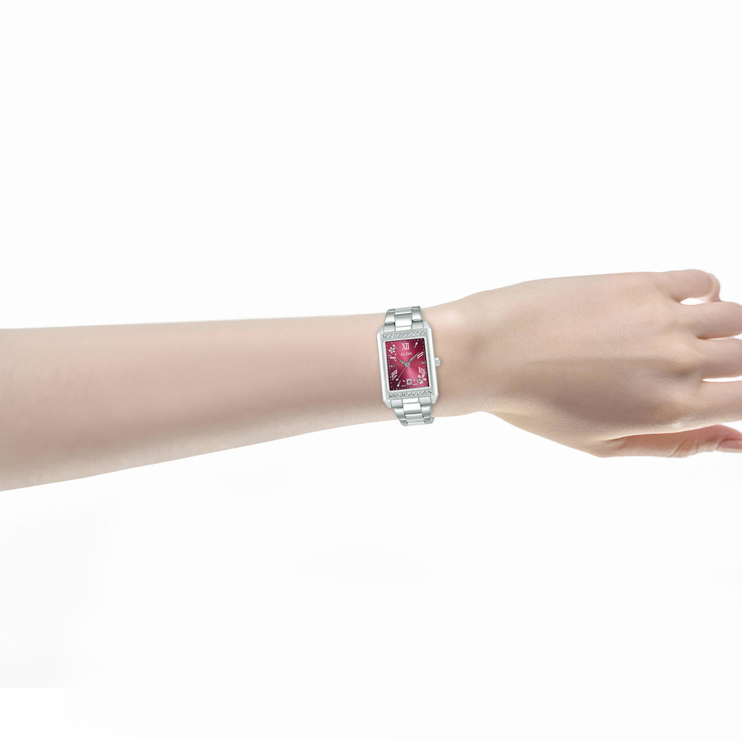 Alba AH7FA5X1 Red Gradiation Dial Women&