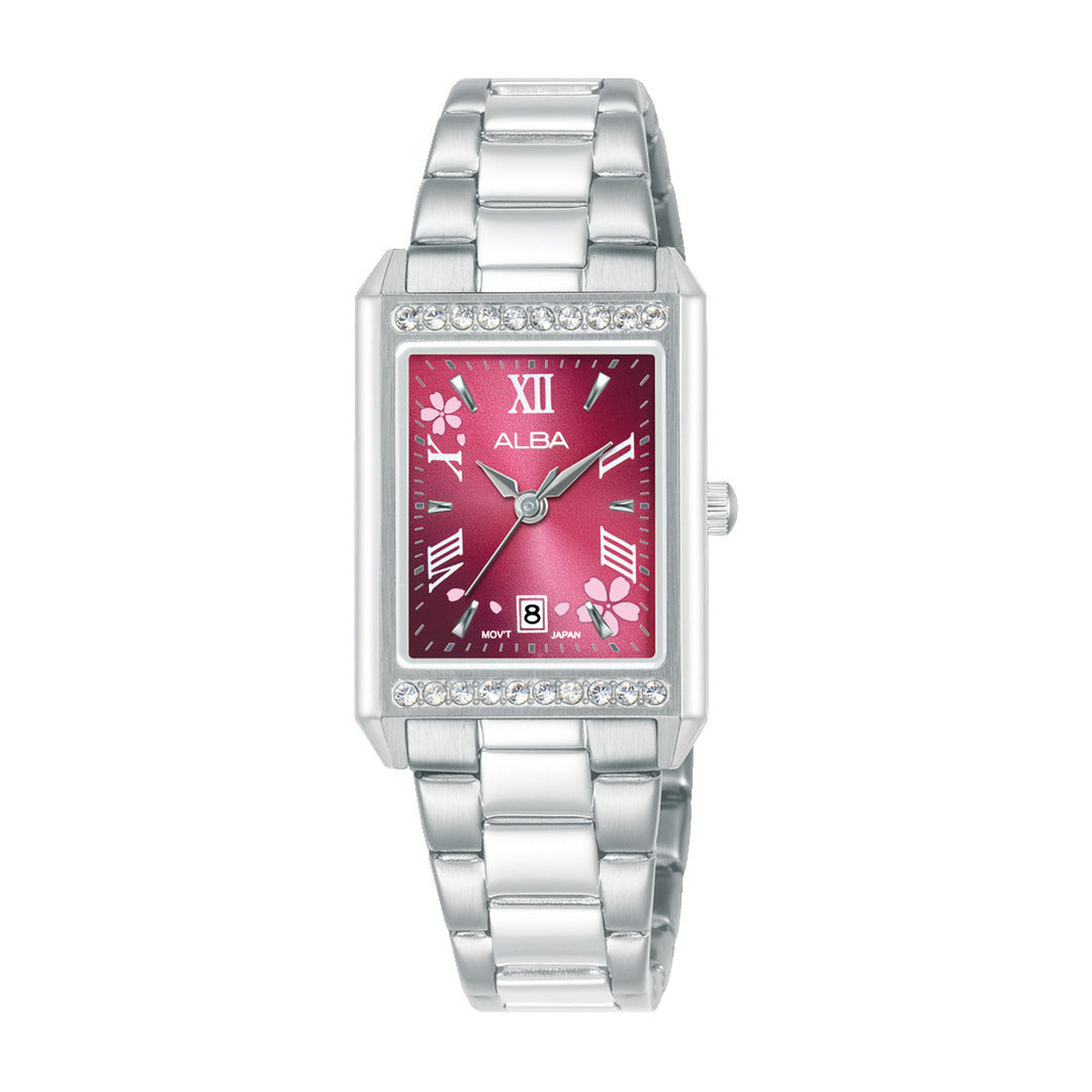 Alba AH7FA5X1 Red Gradiation Dial Women&