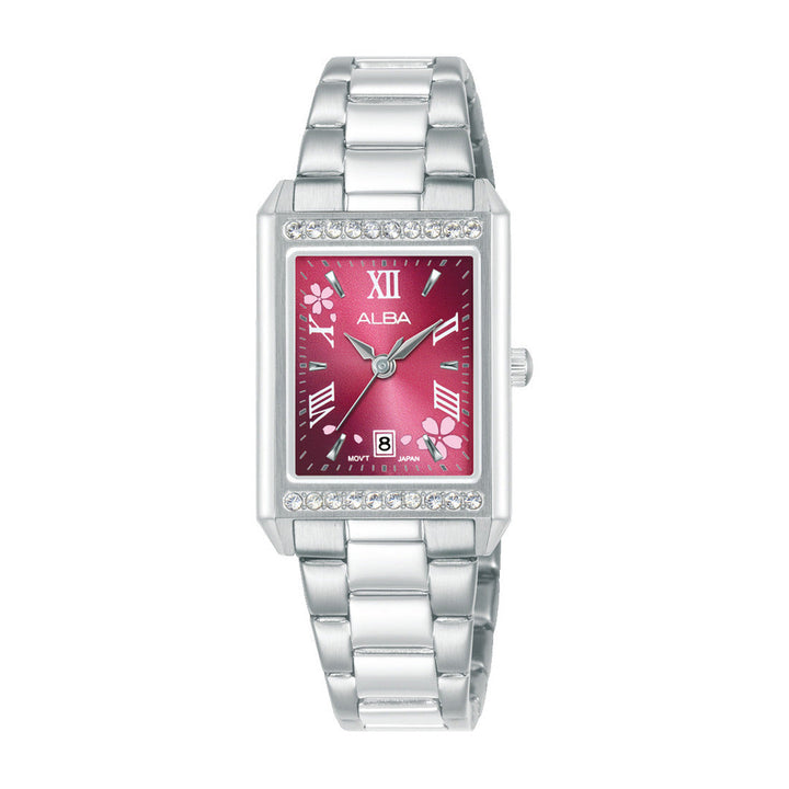 Alba AH7FA5X1 Red Gradiation Dial Women&