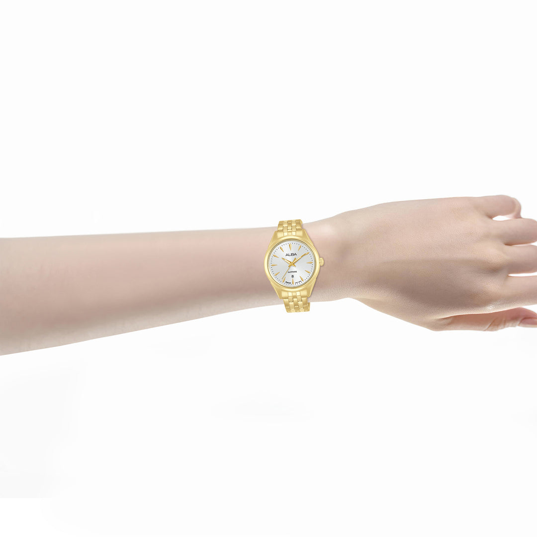 Alba AH7FA8X1 White Dial Women&