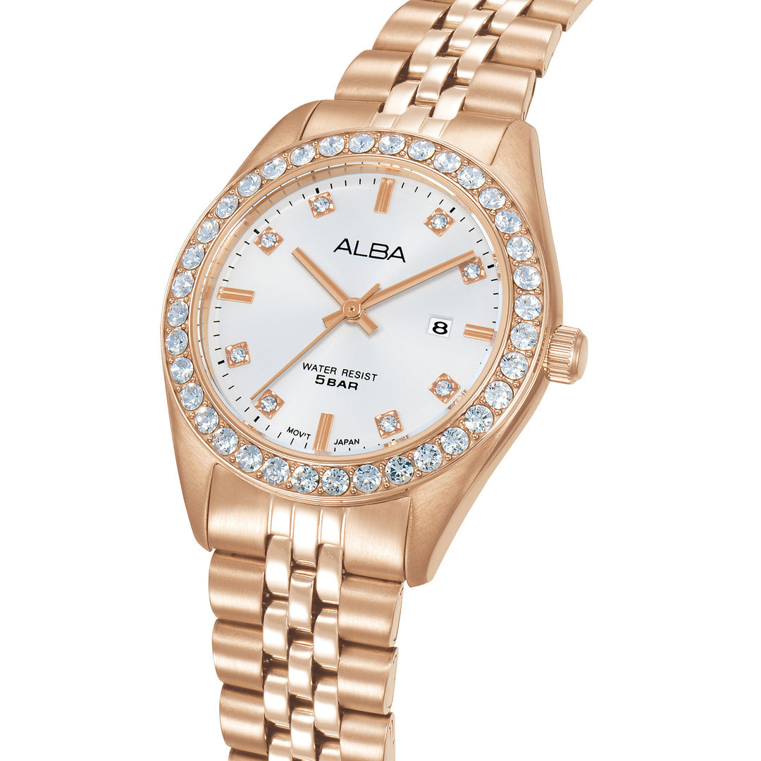 Alba AH7FD2X1 Silver Dial Women&