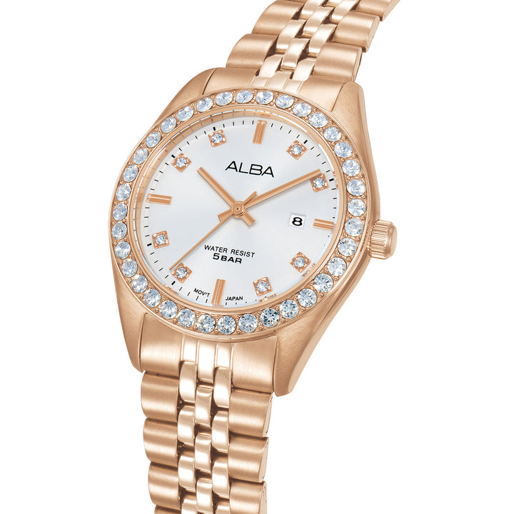 Alba AH7FD2X1 Silver Dial Women&
