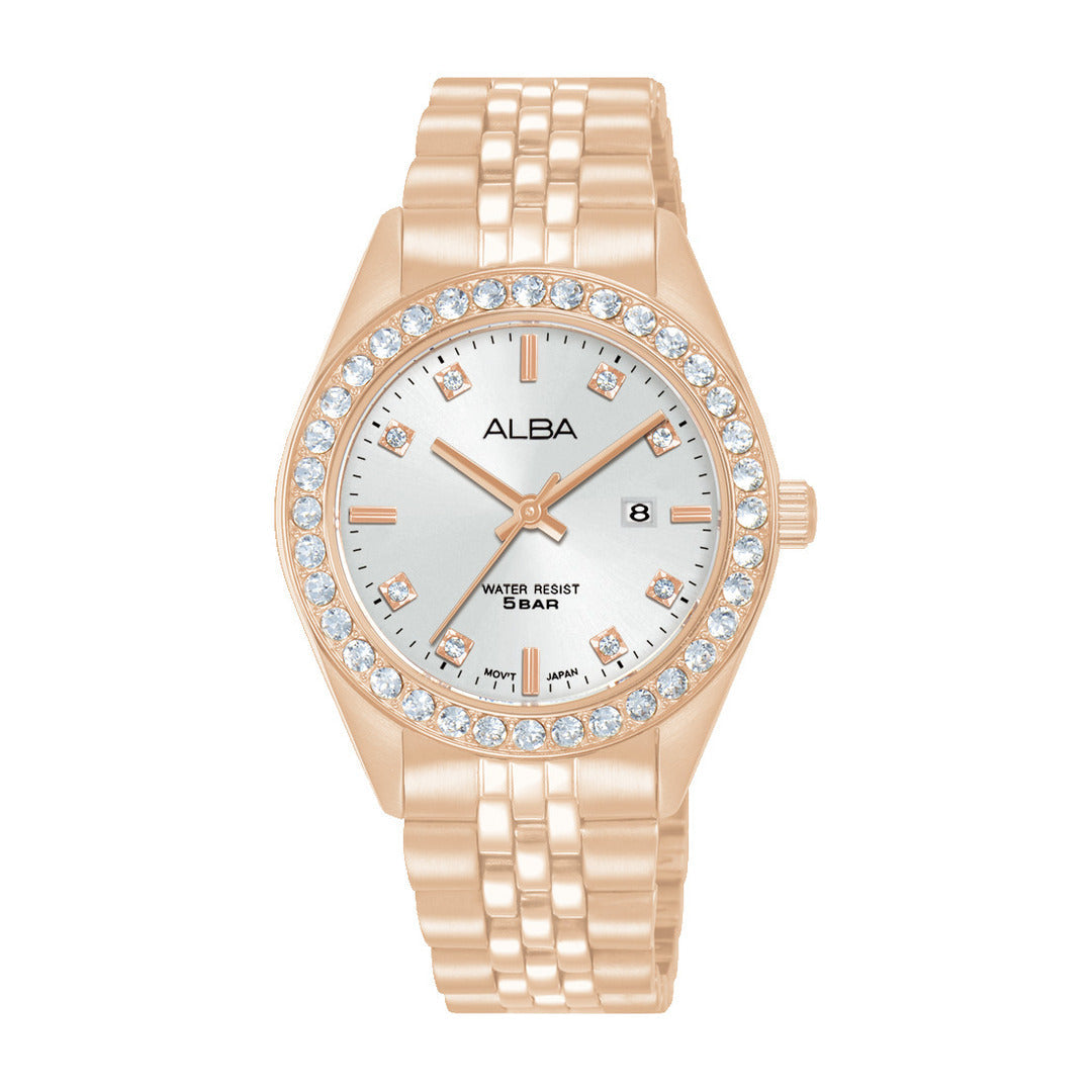 Alba AH7FD2X1 Silver Dial Women&