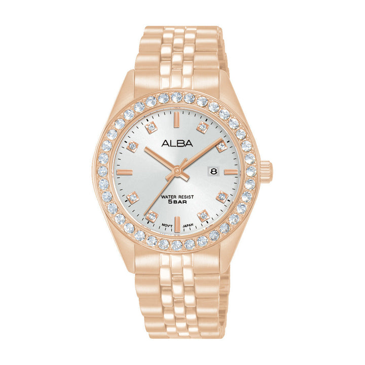 Alba AH7FD2X1 Silver Dial Women&