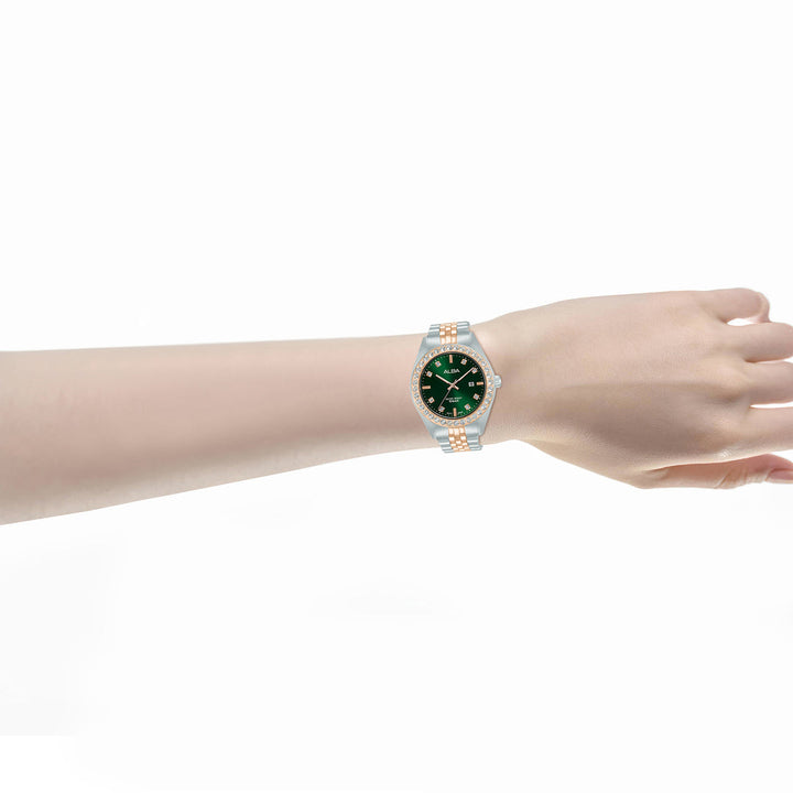 Alba AH7FD6X1 Green Dial Women&